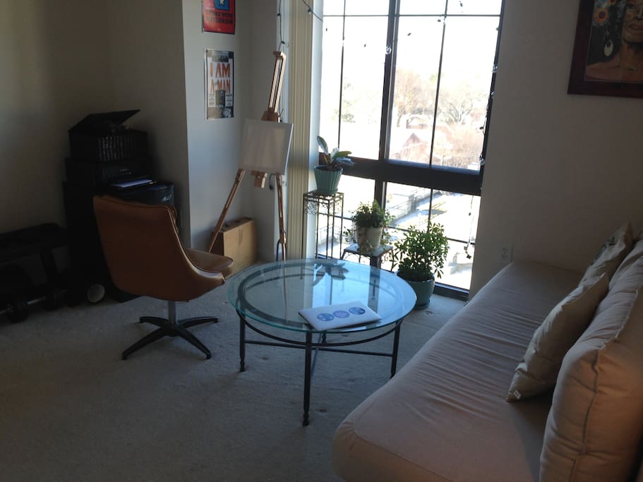 Sun filled uest bedroom