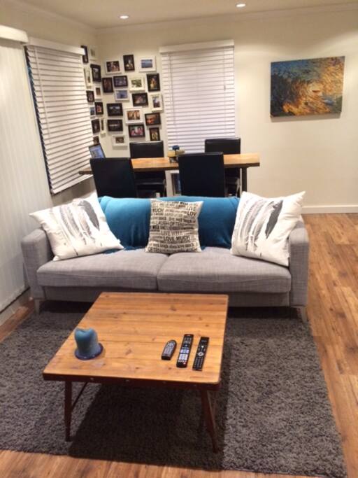 Living room & dining room.