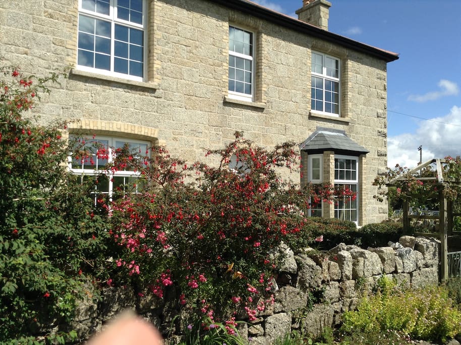 The house is built in local Cornish granite.