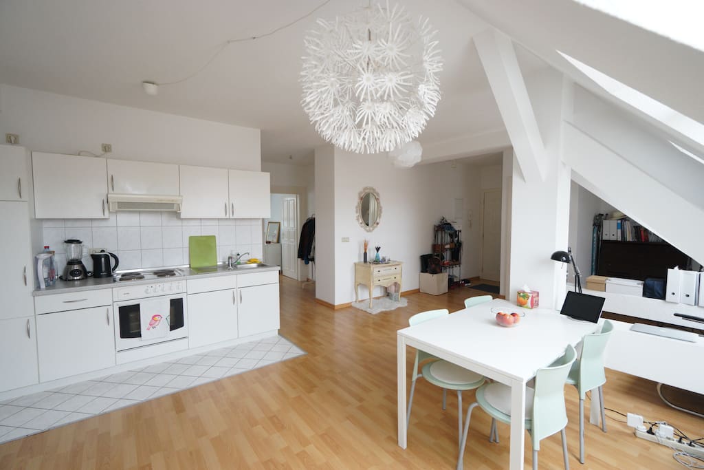kitchen with dining table