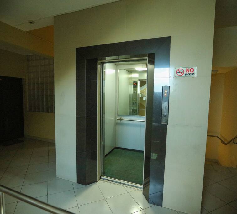 Lift from the car park (wheel chair friendly)