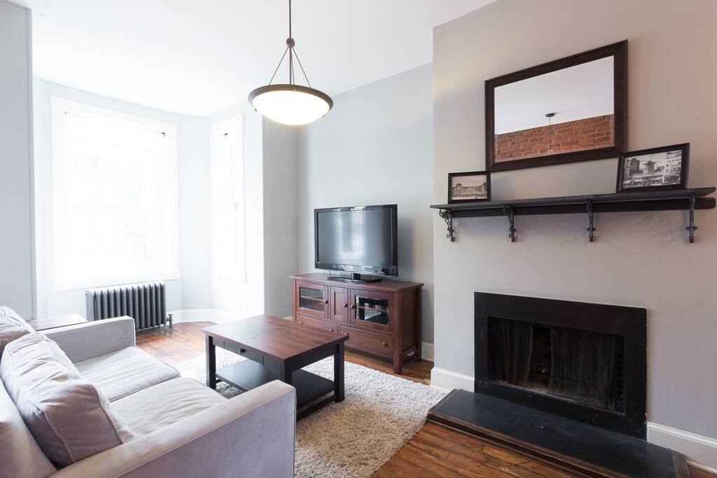 The bright and spacious living area is relaxing and comfortable.
