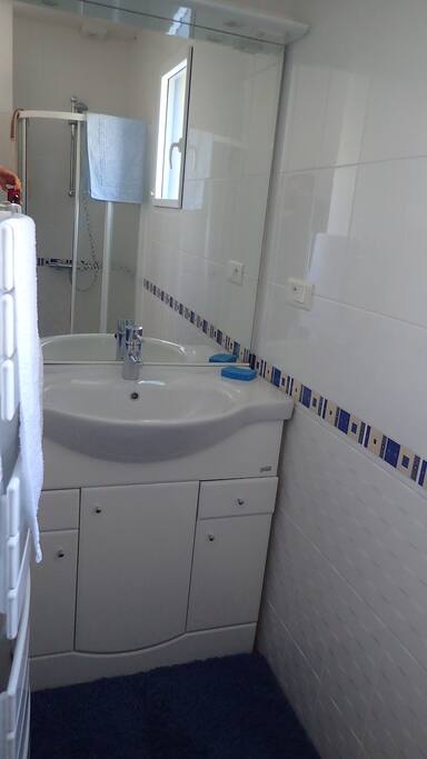salle d eau avec douche et wc attenant à la chambre