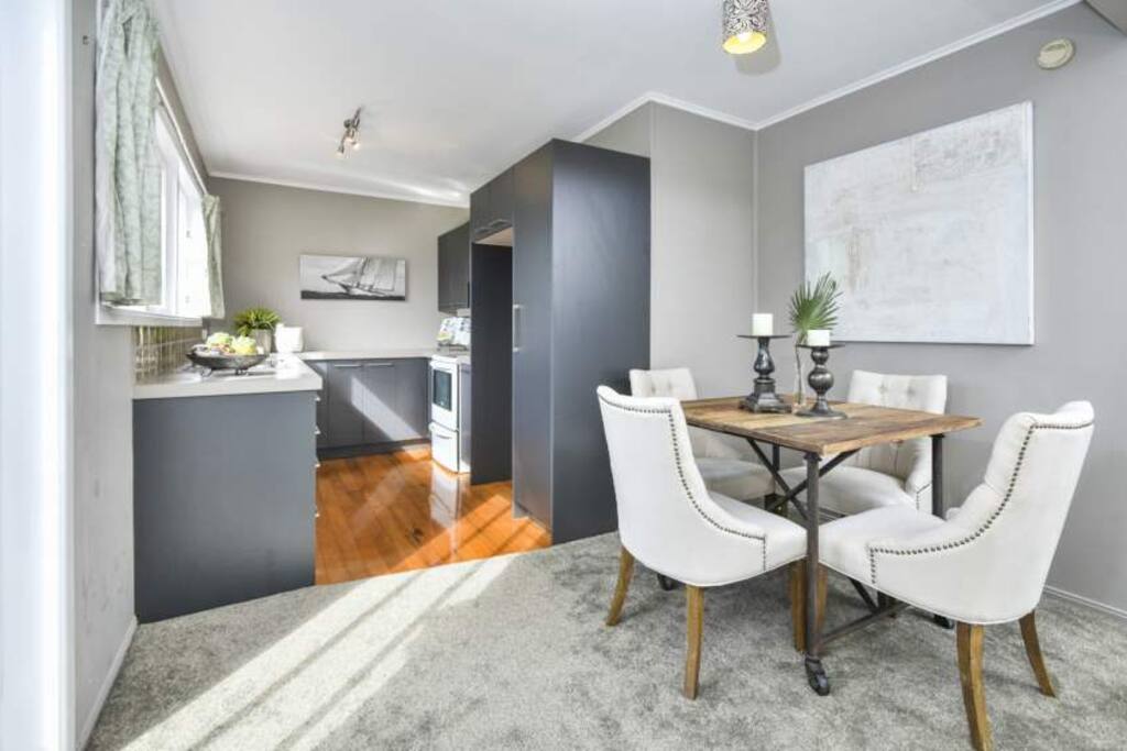 Kitchen and dining room