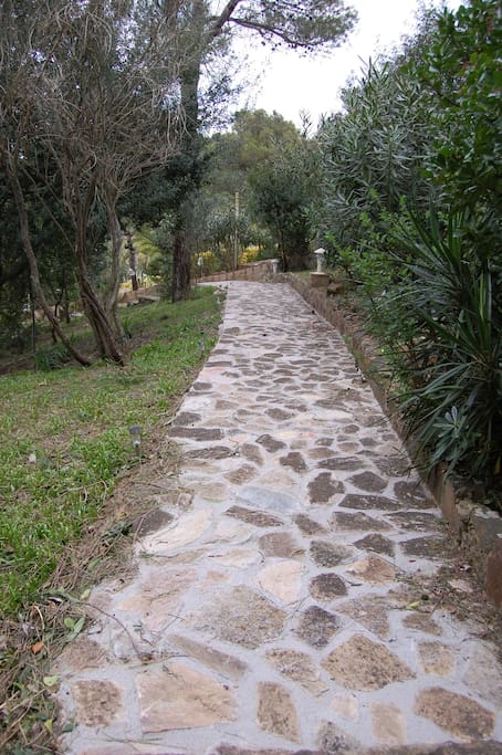 on the way to the house