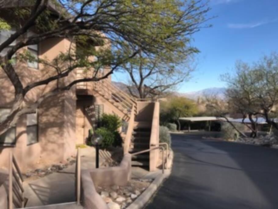 Steps leading to condo