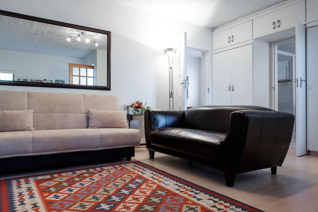 Couch, Additional Sleeper couch, Large mirror, Underfloor heating