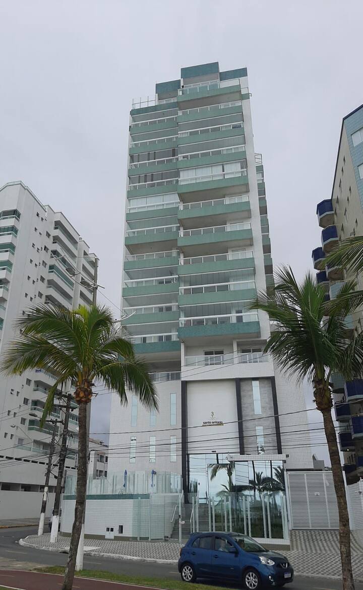 Beachfront apartment with gourmet balcony.