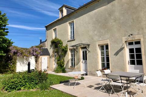 In the heart of the village, quiet, near the sea