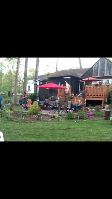 Relax at our backyard