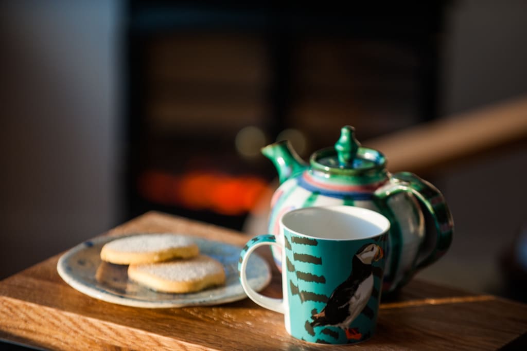 Tea and homemade shortbread