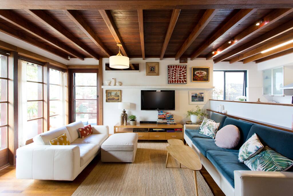The living area .
