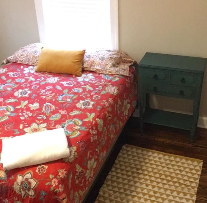 The cozy guest room