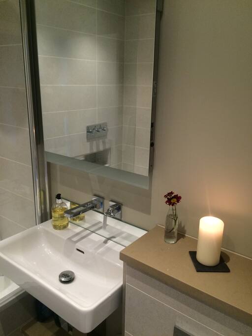 Your own private bath room with tub.