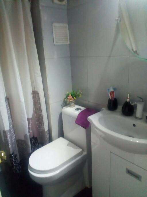 Baño con ducha.