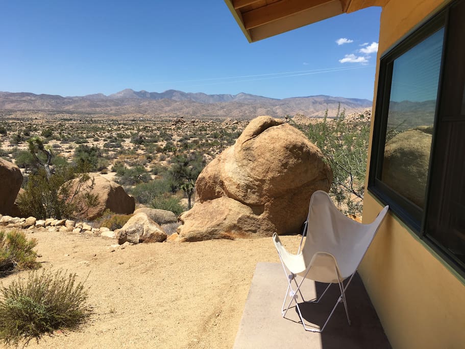 Enjoy the view from the butterfly chairs.