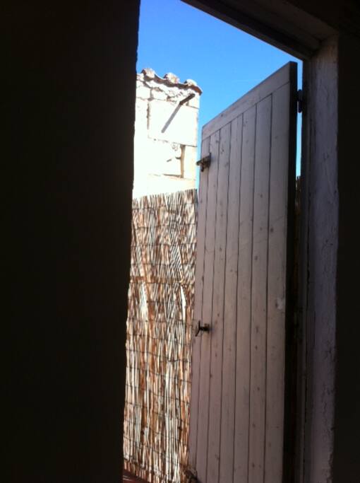 L'accès à la terrasse