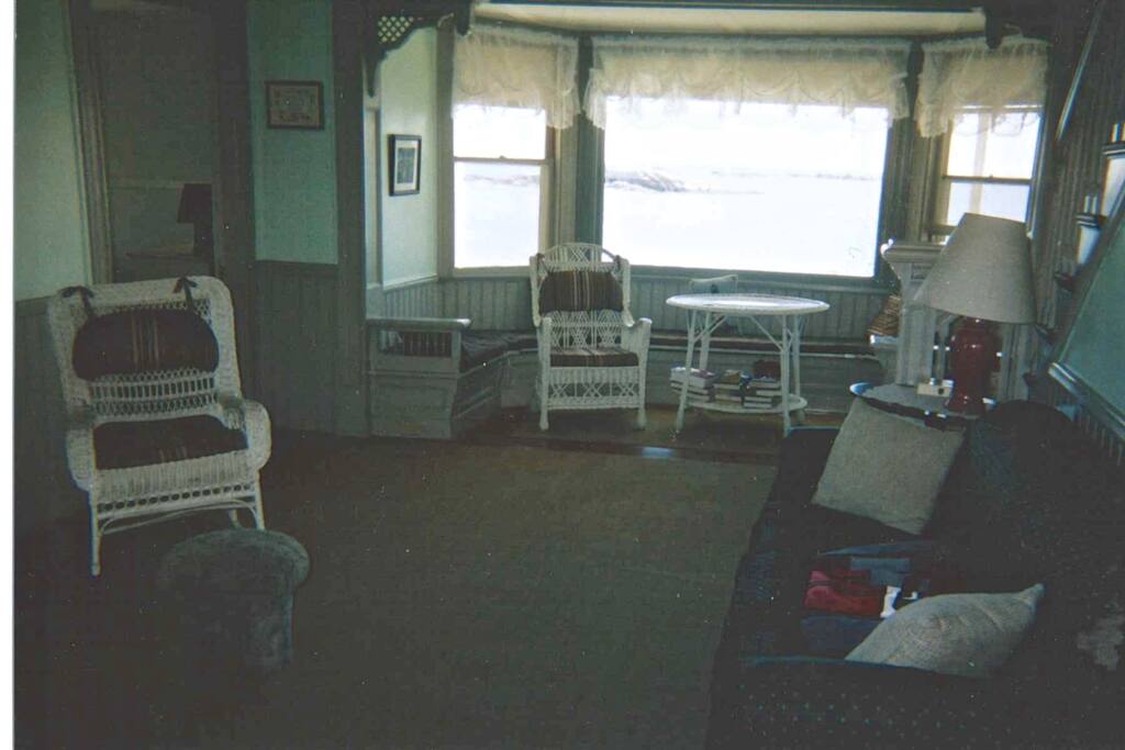 Living room overlooking the ocean