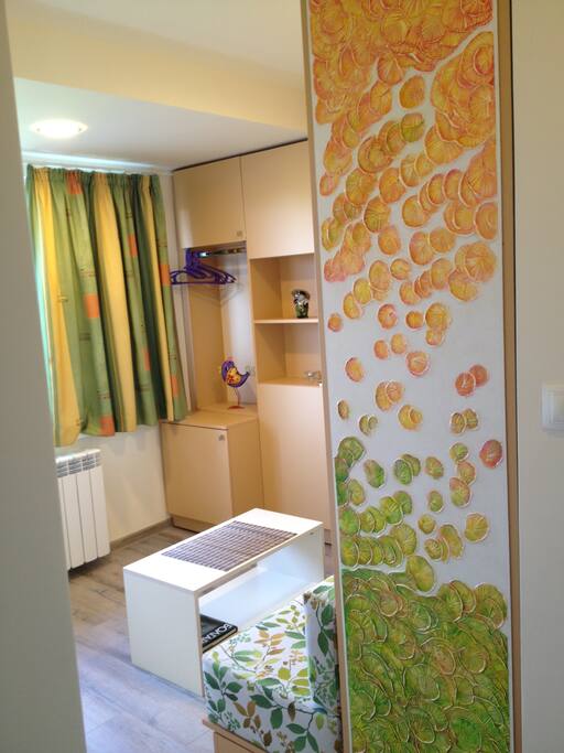 Here is some art on the wall to make you smile.