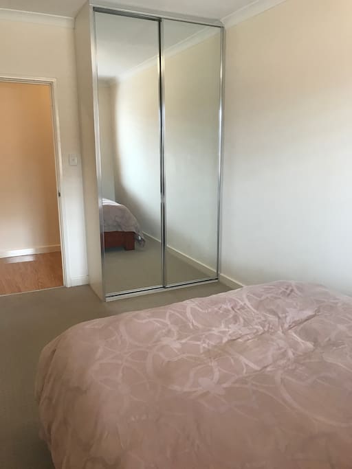 Built in mirrored robes in both rooms