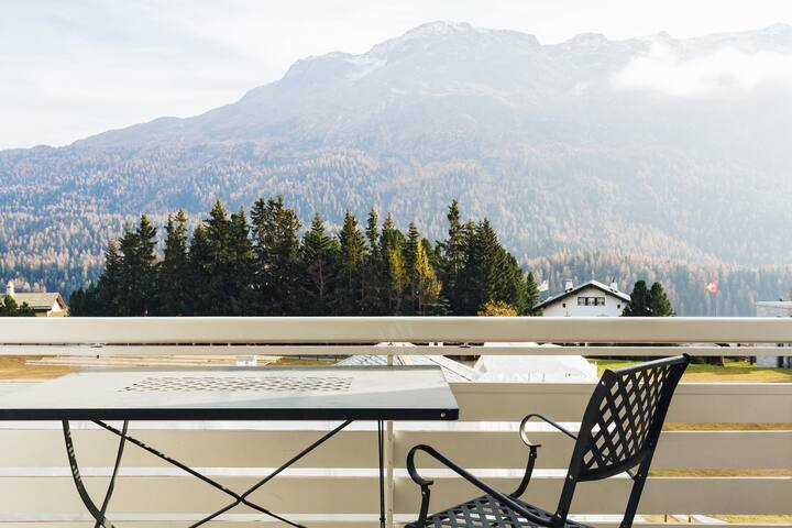 White house in the heart St.Moritz