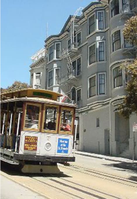 Outside View, with Cable Cars