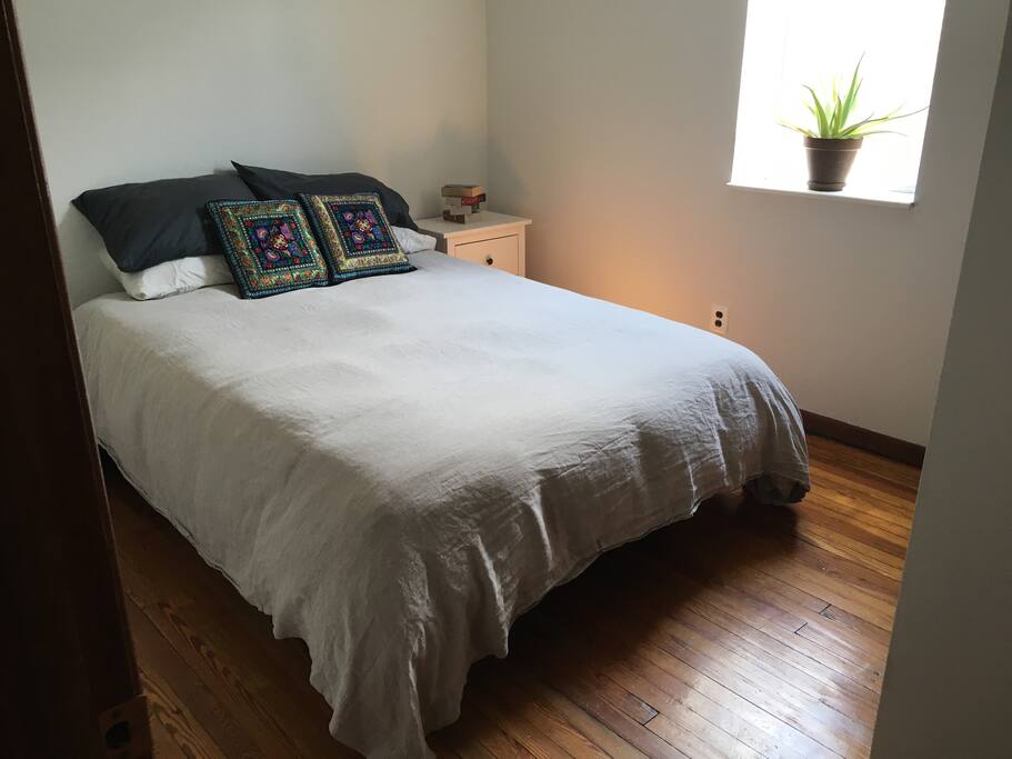 Bedroom, freshly painted and clean