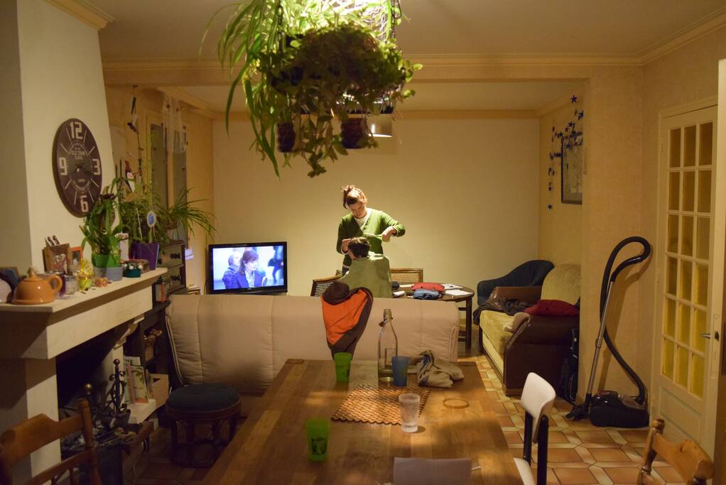 Un grand salon à notre image! naturel et chaleureux!