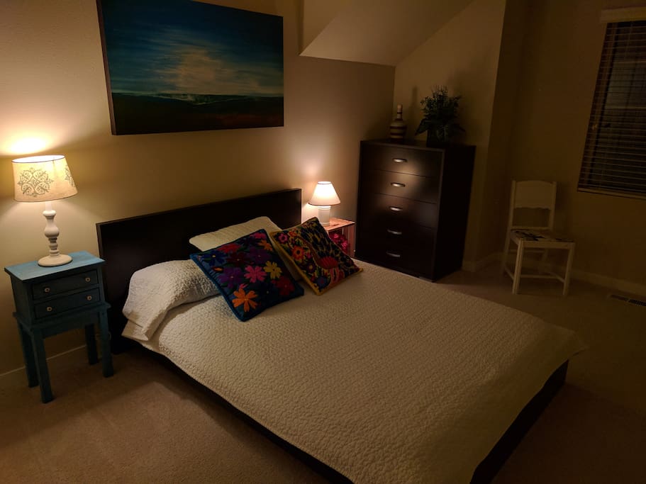 Empty dresser to allow more space for guest