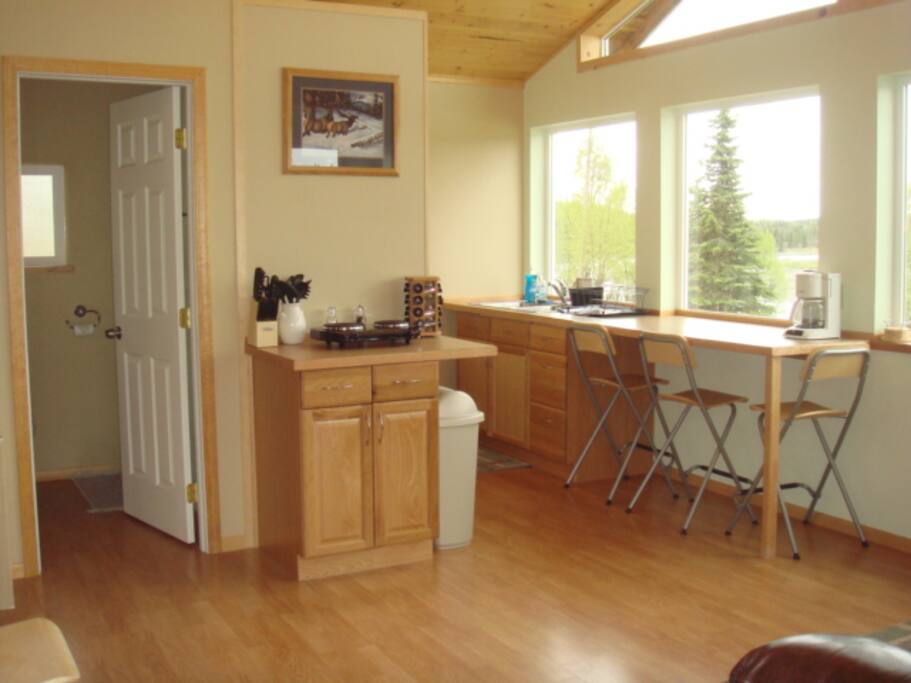 View from the front door of each cabin!
