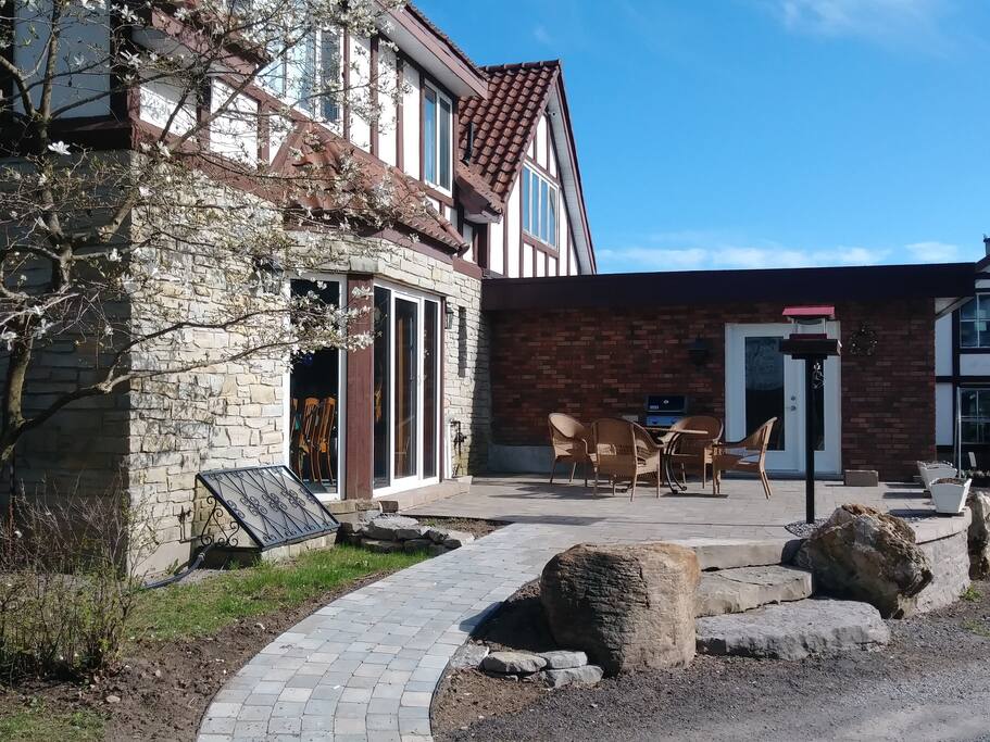 Patio and bbq.