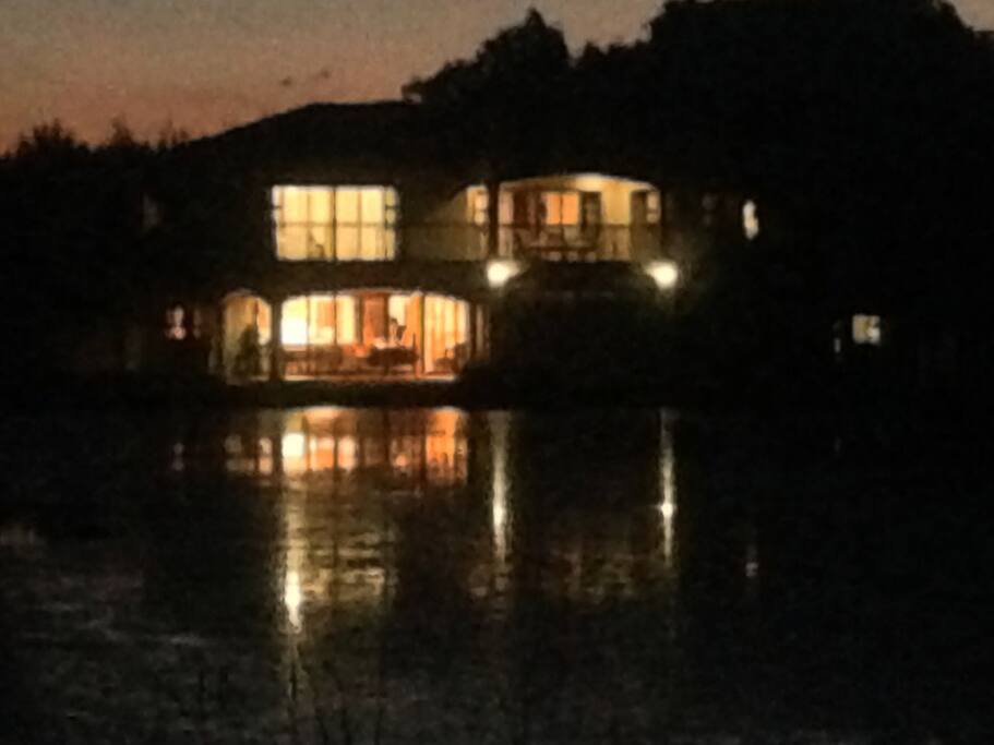 Our home all lit up!