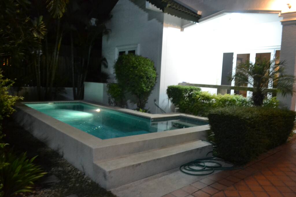 Pool at night