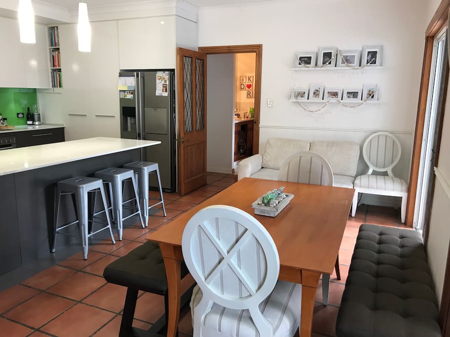 10 seat table and chairs available if required