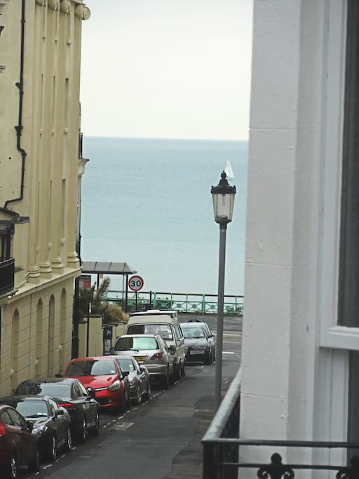 View down Burlington Street to the Sea
