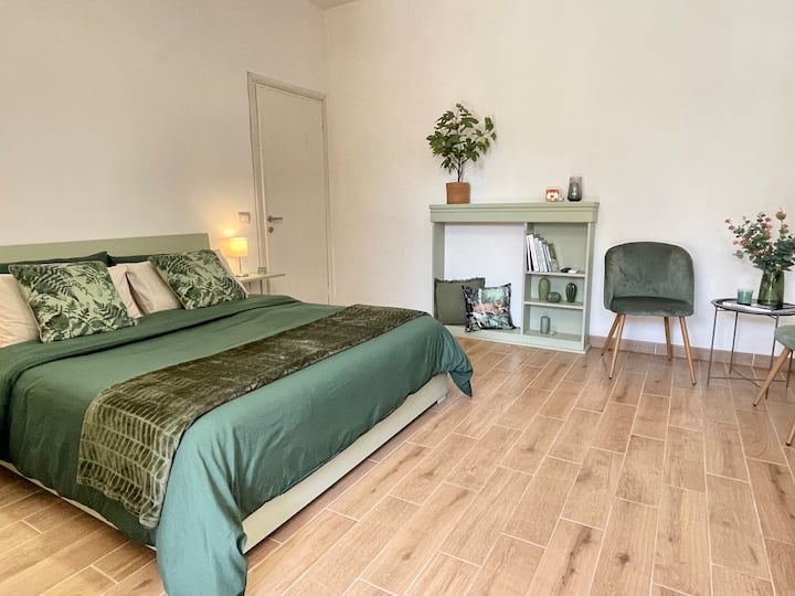 Fiumicino RomeAIRPORT-cozy studioflat[GREEN HOUSE]