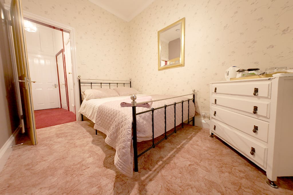 Comfortable double bed.