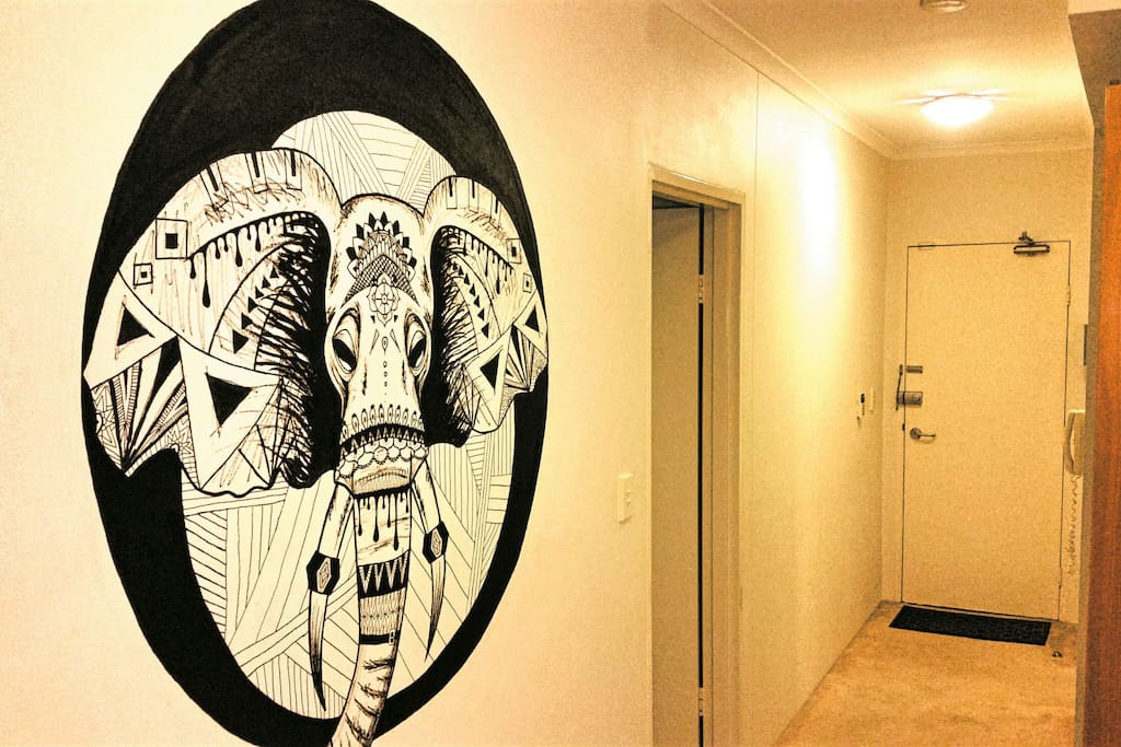 Amazing painting in apartment by local artist for your enjoyment.