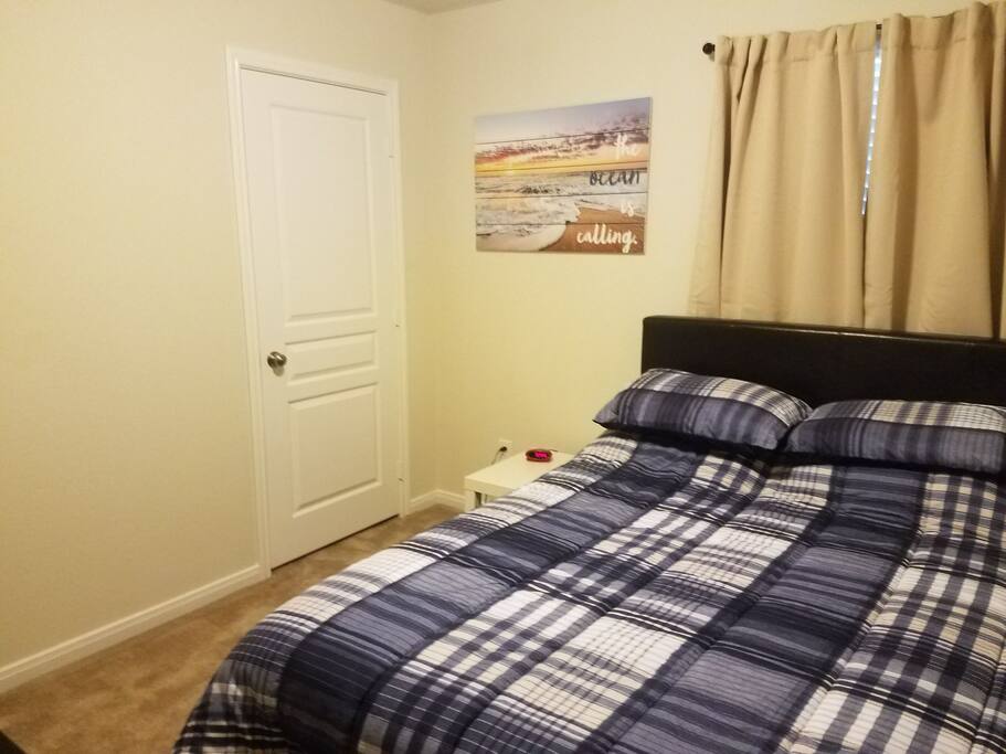 Private bedroom, with nice size closet and dresser. Xfinity cable and internet included