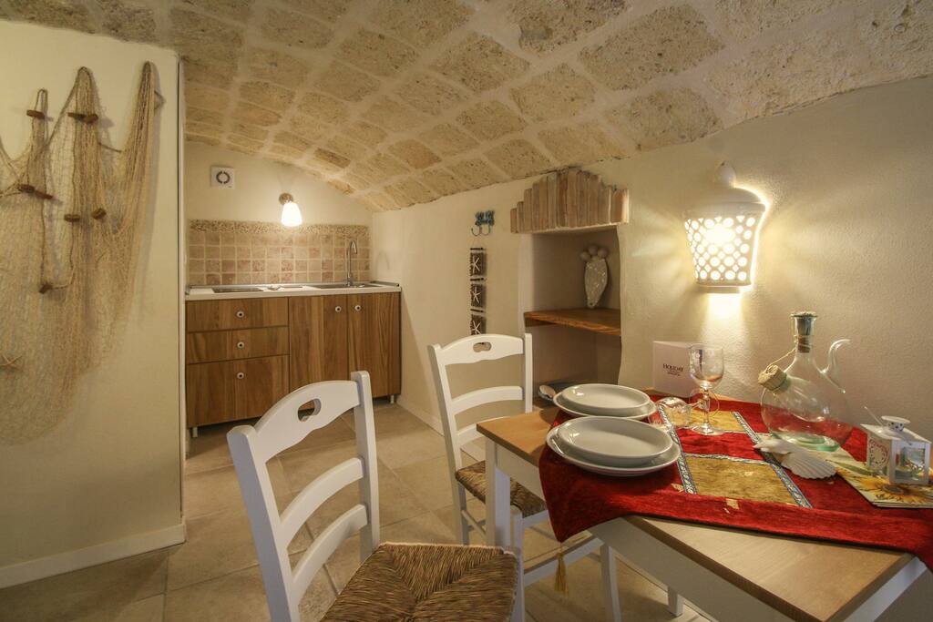 Zona soggiorno con Cucina
