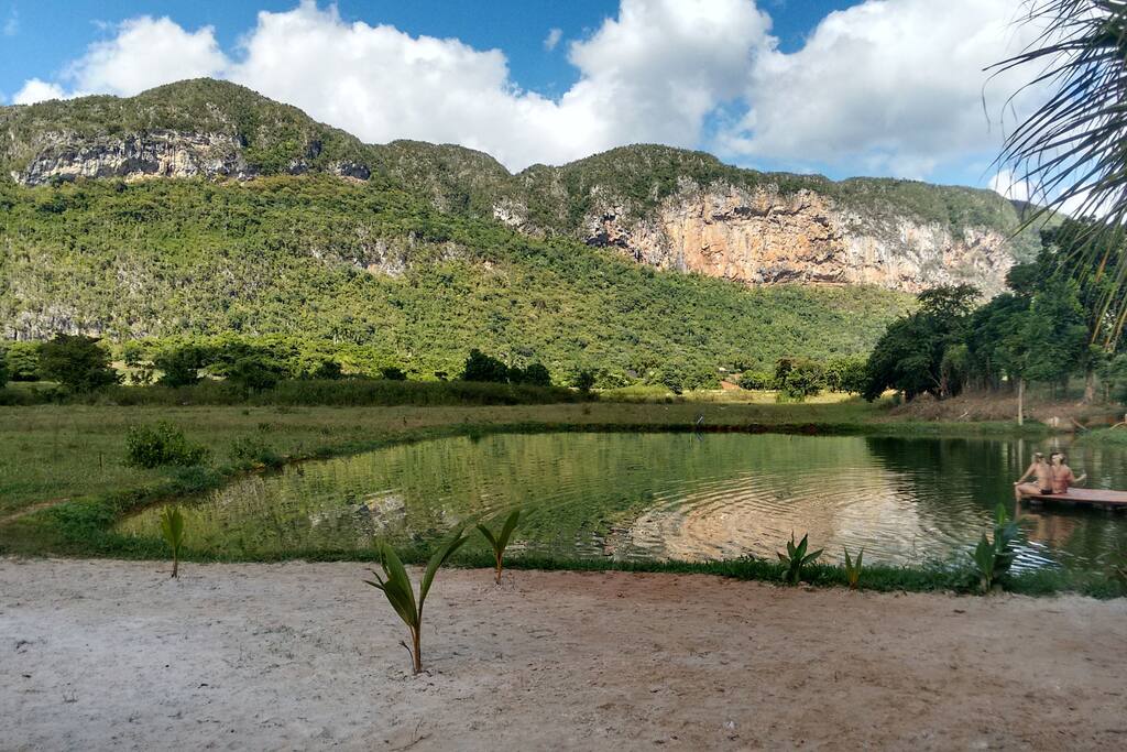 Lago de agua medicinales