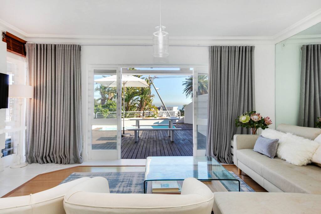 Lounge - sliding doors out onto pool deck