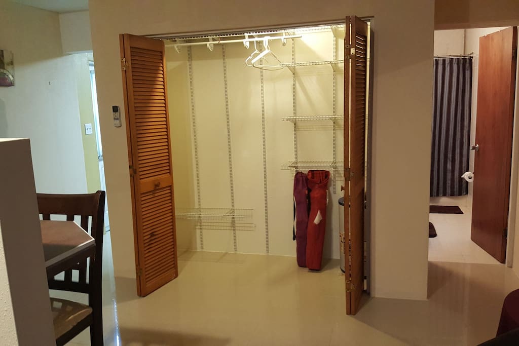 Lots of closet space