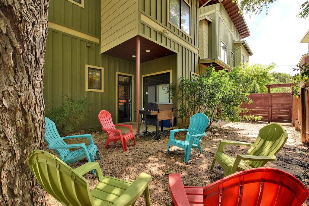 Great outdoor gathering place.