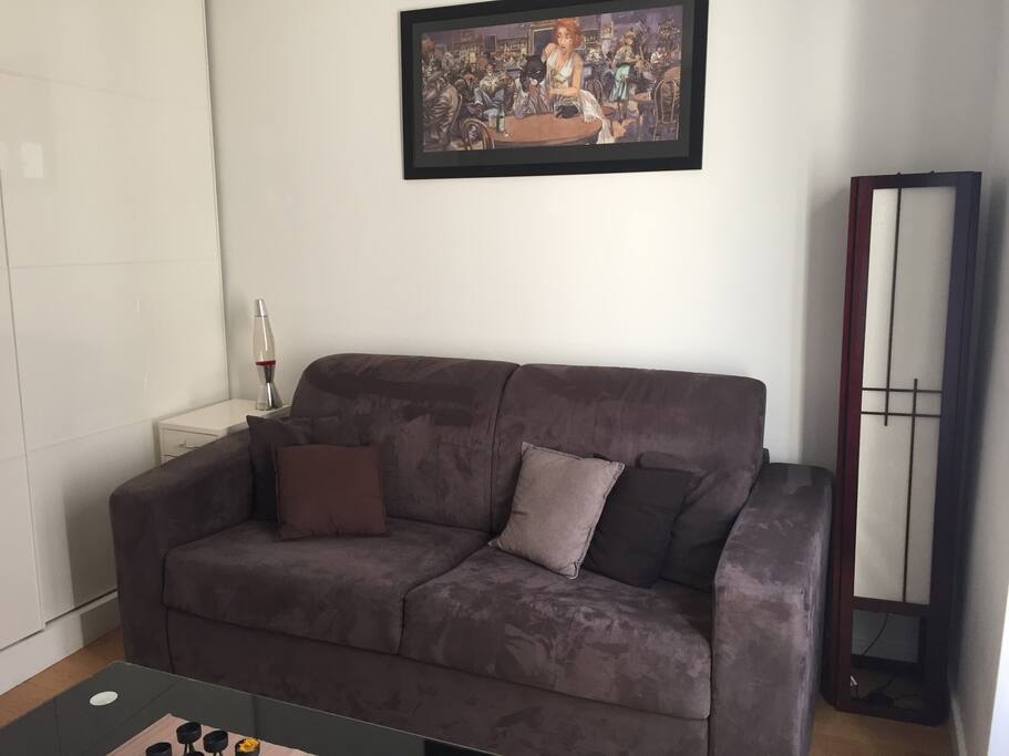 Vue de la chambre - mode salon