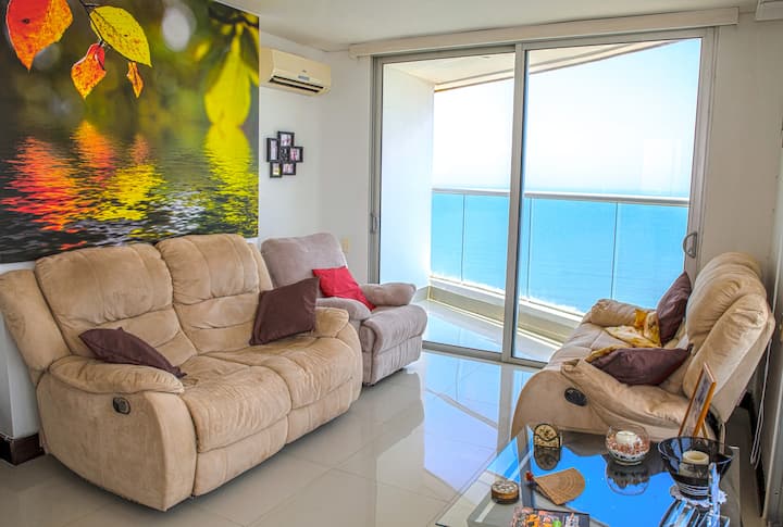 Lindo Apartamento En El Eliptic Frente Al Mar - Cartagena de Indias