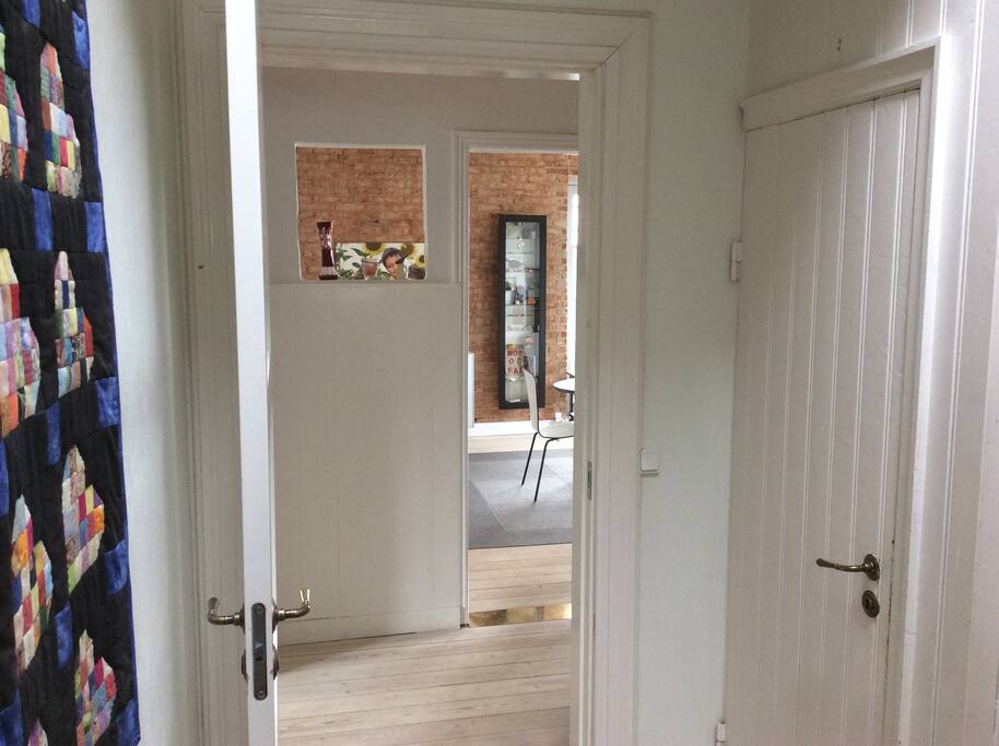 View from the hall to the living room