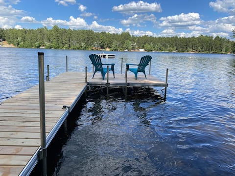 Family friendly cottage with private beach & dock