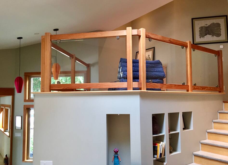 A loft for reading and relaxing