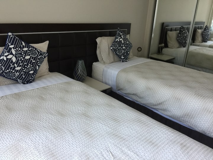 These are two single beds that can be combined into a king-size bed. Please let us know if you need it.